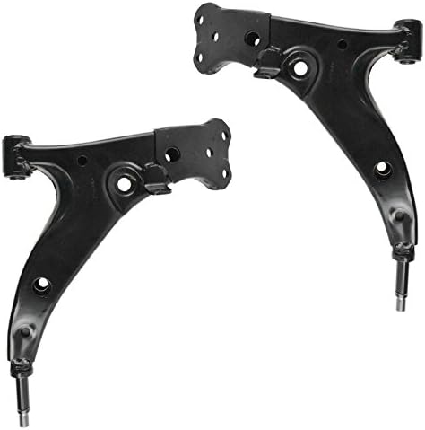 TRQ Front Lower Control Arm Set Compatible with 1993-1995 Geo Prizm Toyota Corolla