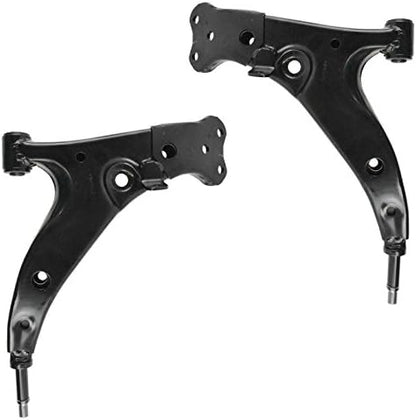 TRQ Front Lower Control Arm Set Compatible with 1993-1995 Geo Prizm Toyota Corolla
