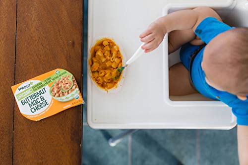 Sprout Organic Baby Food, Toddler Meals, Macaroni Pasta with Butternut Squash Cheese Sauce, 5 Oz Bowl (8 Count)