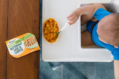 Sprout Organic Baby Food, Toddler Meals, Macaroni Pasta with Butternut Squash Cheese Sauce, 5 Oz Bowl (8 Count)