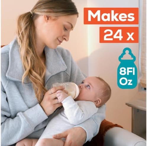 Enfamil Nutramigen Hypoallergenic Baby Formula with Iron, Lactose Free, Colic Relief from Cow's Milk Allergy Starts in 24 Hours, Brain Building DHA, Concentrated Liquid, 8 Fl Oz, 24 Bottles