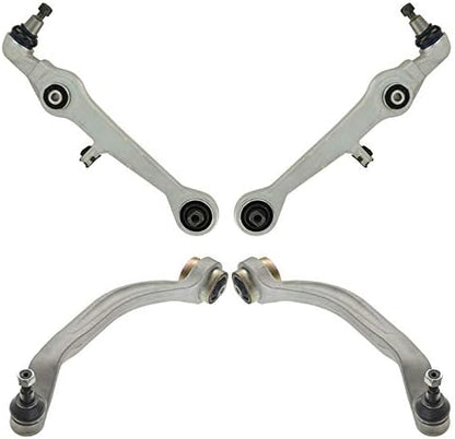 TRQ Front Lower Control Arm with Ball Joint Set Compatible with 1996-2001 Audi A4 A4 Quattro 1998-2004 A6 1998-2001 A6 Quattro 1997-1999 A8 A8 Quattro 2000-2002 S4 1998-2003 Volkswagen Passat