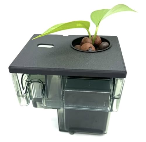 AquaClear Series Planter Lids / 2" Pots/Various Substrate Options/Fully Customizable/Compatible with Fluval AquaClear Filters (AquaClear 50/1 Pot, No Substrate, Transparent White)