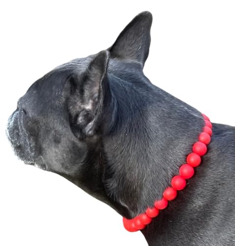 Dog Necklace (Small (15"), Solid, Red)