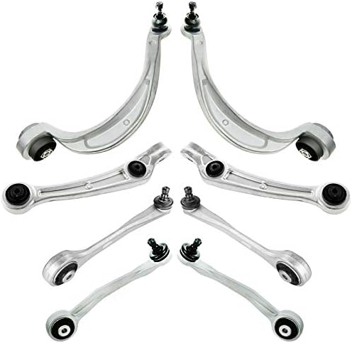 TRQ Front Control Arm with Ball Joint Set Compatible with 2009-2010 Audi A4 A4 Quattro 2010 A5 2008-2010 A5 Quattro S4