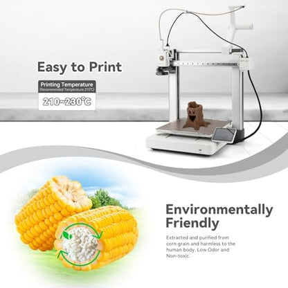PLA Pro (PLA+) Filament 1.75mm, 3D Printer Filament, Cardboard Spool, +/- 0.03 mm-Brown, 1kg