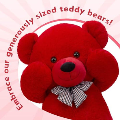 MaoGoLan Big Teddy Bear 6 Feet,Life Size Big Bear Plush Stuffed Animal,Adorable and Soft Red Teddy Bear Gift for Christmas,Valentines,Birthday,or Long Distance
