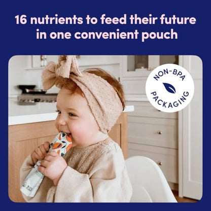 Cerebelly Baby Food Pouches – Organic Black Bean Sweet Potato Purees for Toddlers | No Added Sugar, Fiber, Non-GMO | Blended Puree Pouches | 4 Ounce BPA-Free Organic Baby Food | 6 Pack