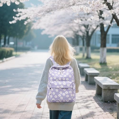 School Backpack for Teen Girls Bookbags Elementary High School Corduroy Laptop Bags Women Travel Daypacks