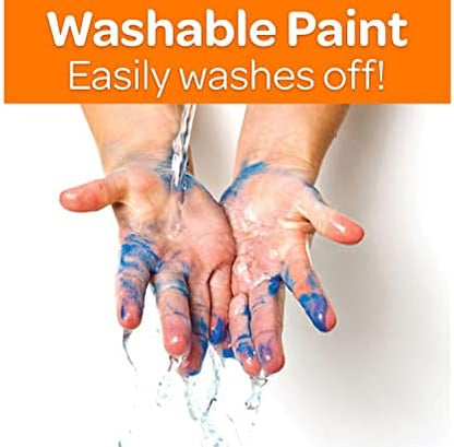 Crayola Washable Paint for Kids (12ct), Teacher Supplies, School Classroom Must Have, Bulk Paint Set, Nontoxic Kids Arts & Crafts Essentials, 16 Oz