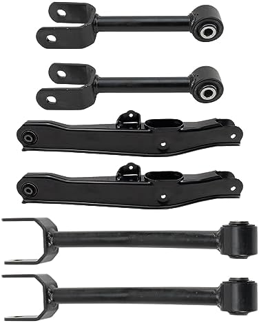 TRQ Rear Control Arm Set Compatible with 2011-2014 Chrysler 200 Dodge Avenger