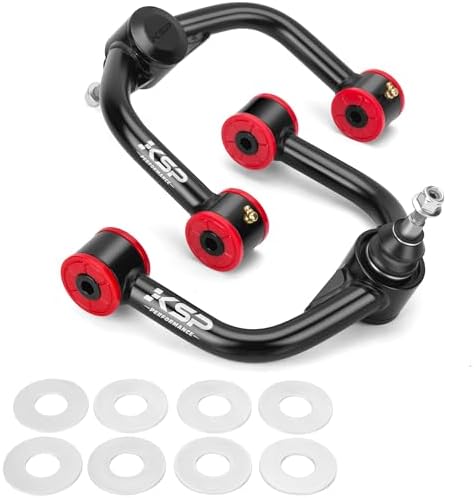 KSP 1-4" Upper Control Arms Kit for Je/ep Grand Cherokee WK 2005-2010, Adjustable Front Lift Control Arm Compatible With Commander XK, Aftermarket UCA with Greasable Ball Joint Replace for Factory Arm