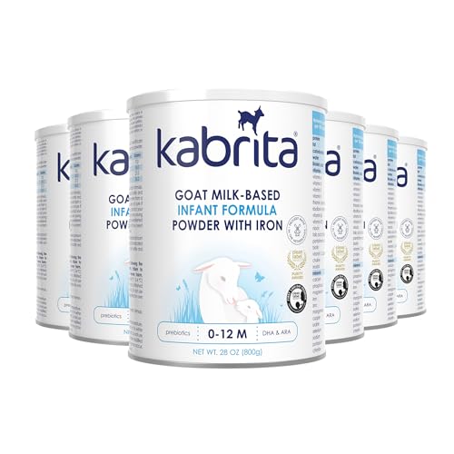 Kabrita Goat Milk-Based Infant Formula – 28oz – Pack of 6 – Natural, Gentle Baby Formula – European, Non-GMO – Ages 0-12 Months