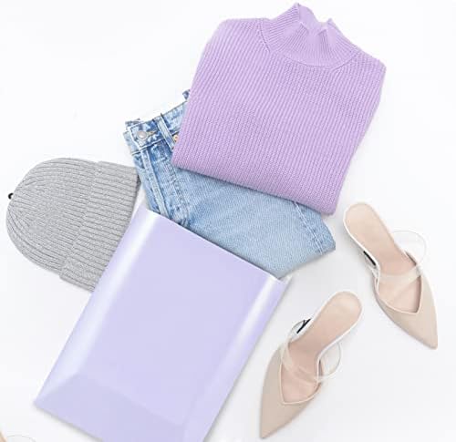 Metronic Poly Mailers 14.5X19 100 Pack, Strong Adhesive Shipping Bags for Clothing, Waterproof and Tear-Proof Packaging Bags Mailers Poly Bags for Shipping Envelopes in Lilac Purple