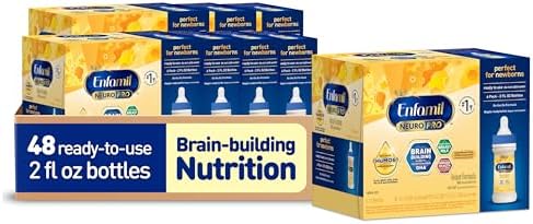Enfamil NeuroPro Baby Formula, Milk-Based Infant Nutrition, MFGM* 5-Year Benefit, Expert-Recommended Brain-Building Omega-3 DHA, Exclusive HuMO6 Immune Blend, Non-GMO, 2 Fl Oz, 48 Count