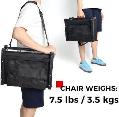 SPORT BEATS Stadium Seats with Back Support Bleacher Chairs with Back and Cushion Thick Padded Bleacher Seats Includes Shoulder Strap