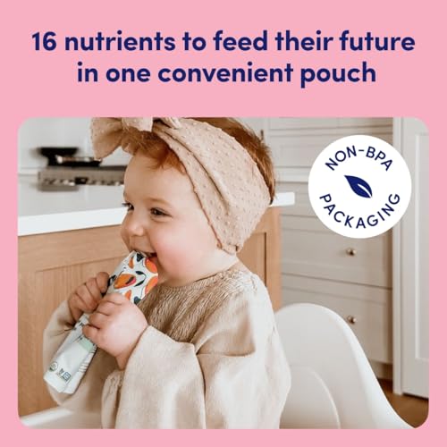 Cerebelly Baby Food Pouches – Organic Veggie Purees for Toddlers | No Added Sugar, Fiber, Non-GMO | Blended Toddler Pouches | 4 Ounce BPA-Free Pouch | Spinach Apple Sweet Potato | 12 Count