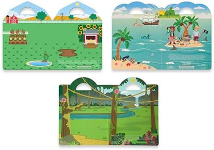 Melissa & Doug Puffy Sticker Play Sets - Safari, Pirate, On The Farm