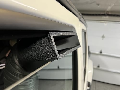 ECOFLOW Wave 2 & 3 Exhaust 5in or Intake 6" Duct to square for easier window mounting