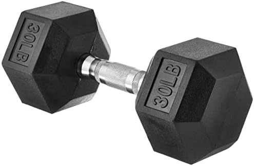 Amazon Basics Rubber Hex Dumbbell Hand Weight