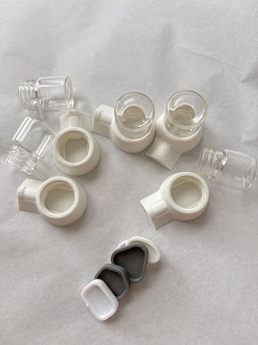 Humidifier 5mL Water Feeder for Ant Farms, Jumping Spiders, Beetles or other Insect Pets - SET of 5 (White)