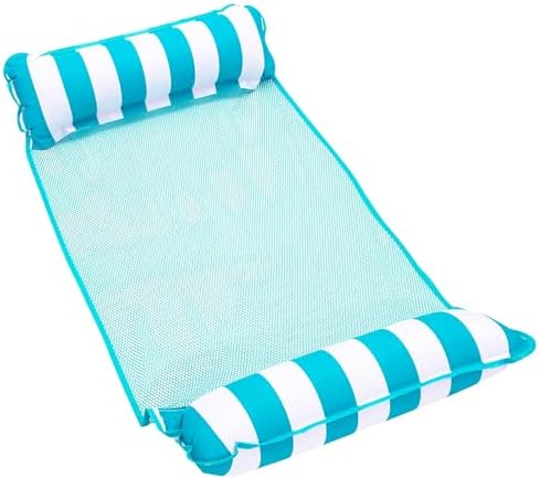 Aqua 4-in-1 Monterey Hammock Pool Float & Water Hammocks, 1-2-3-4 Multipacks – Multiple Colors/Styles – for Adults and Kids Floating