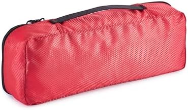 Amazon Basics Packing Cubes for Travel, Packing Organizers Set, 4-Piece-Set (Slim, Small, Medium, Large) With Double Zipper Pulls and Mesh Top Panel, 100% Durable Polyester, Red