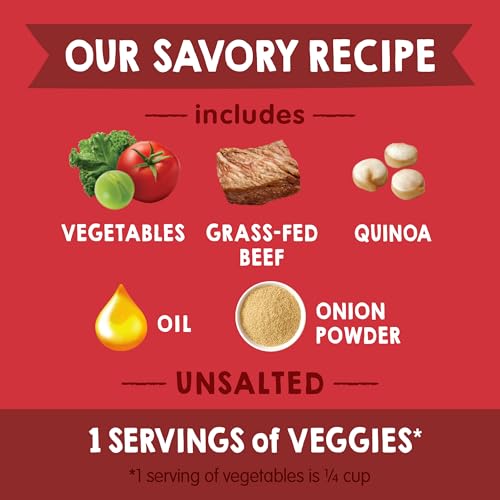 Happy Baby Organics Savory Blends Stage 3 Baby Food Puree, Grass Fed Beef, Market Vegetables & Quinoa Stew, 3.5 Ounce (Pack of 16)