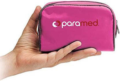 PARAMED Aneroid Sphygmomanometer – Manual Blood Pressure Cuff with Universal Cuff 8.7-16.5" and D-Ring – Carrying Case in The kit – Pink – Stethoscope Not Included