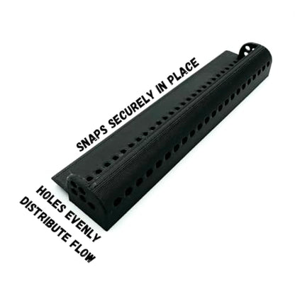 Smooth Flow Baffle Attachment Compatible with Seachem Tidal Series HOB Filters/Slow And Quiet Flow (Tidal 75, Grey)
