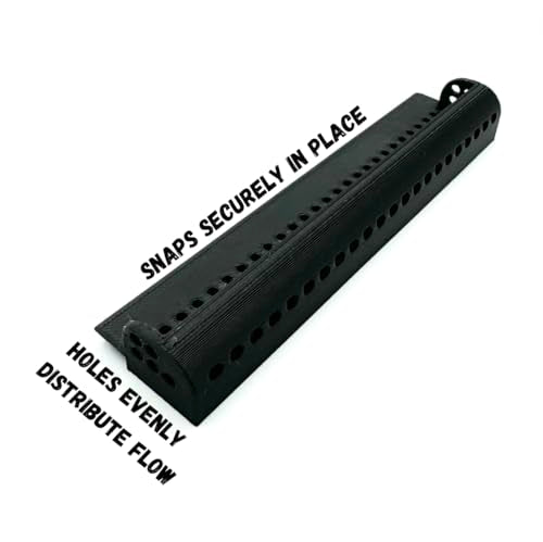 Smooth Flow Baffle Attachment Compatible with Seachem Tidal Series HOB Filters/Slow And Quiet Flow (Tidal 35, Transparent White)