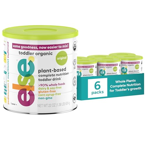 Else Nutrition Toddler Formula 12-36 mo., Plant Based Toddler Nutritional Drink - Soy & Dairy Free, Lactose Free - Complete Baby Formula (12-36 mo.), Protein Powder w/ 20+ Vitamins (22oz, 6-Pack)