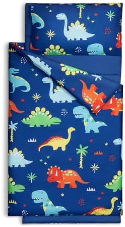 Extra Large Toddler Nap mat by Cokouchyi, Toddler Sleeping Bag with Removable Pillow, Measures 53 x 21 x 1.5 Inches, Sleeping Mat, Ideal for Daycare and Preschool Kindergarten