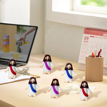 Mini Jesus Figures, Set of 30pcs Action Figures Little Jesus Figures, Tiny Jesus Figures to Hide and Seek Religious Gifts for Easter Egg Stuffers