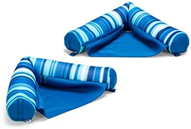 Big Joe Noodle Sling, No Inflation Needed, Pool Float with Armrests, Quick Draining Fabric, Cup Holder
