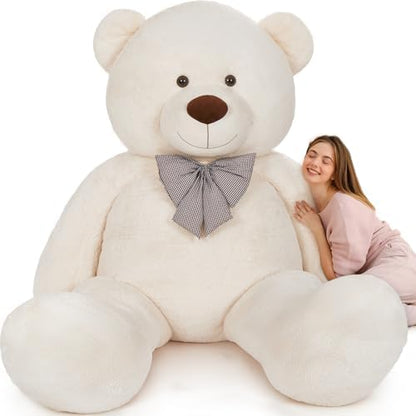 MaoGoLan Giant Teddy Bear 10ft Stuffed Animal, Huge Jumbo Size 10 Feet Teddy Bear Plush, Charming and Fluffy Teddy Bear for Decorations, Celebrations,Valentines Day,Baby Shower,White