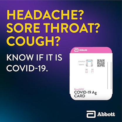 BinaxNOW COVID-19 Antigen Self Test, 1 Pack, 10 Tests Total, COVID Test With 15-Minute Results Without Sending to a Lab, Easy to Use at Home