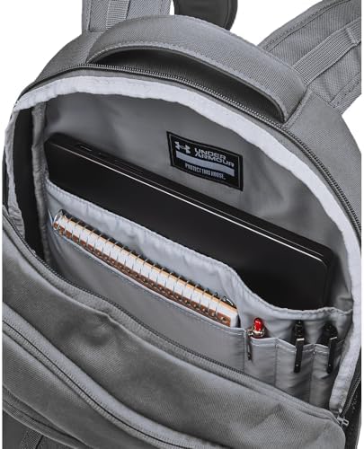Under Armour Unisex-Adult Hustle 6.0 Backpack, (025) Castlerock / / Steel, One Size Fits Most