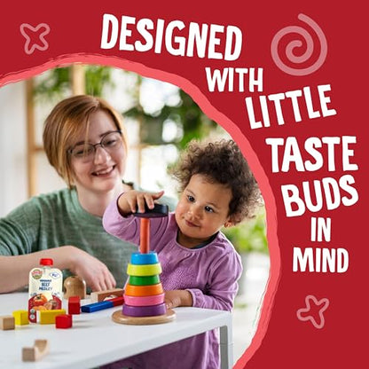 Earth's Best Organic Baby Food Pouches, 9+ Months, Beef, Vegetable, and Rice Puree for Babies 9 Months and Up, Organic Beef Medley, 4 Ounce Resealable Pouch (Pack of 12)