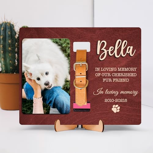 Pet Collar Memorial Frame with Photo, Dog Collar Memorial Frame, Dog Memorial Gifts for Loss Of Dog, Pet Bereavement Gifts, Pet Memorial, Dog Lover Gift