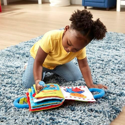 Melissa & Doug K’s Kids My First Activity Book 8-Page Soft Book for Babies and Toddlers Early Learning Developmental Plush Soft Activity for Babies and Toddlers