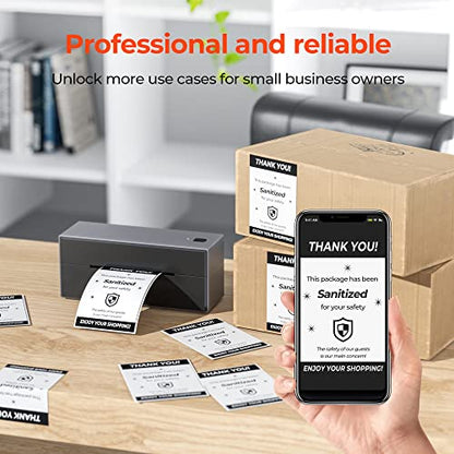 MUNBYN 4x6 Inch Direct Thermal Labels, 1000 Sheets/2 Rolls(500 Pcs per Roll), Shipping Paper for Thermal Printers, Permanent Adhesive Mailing Postage Labels for Shipping Packages