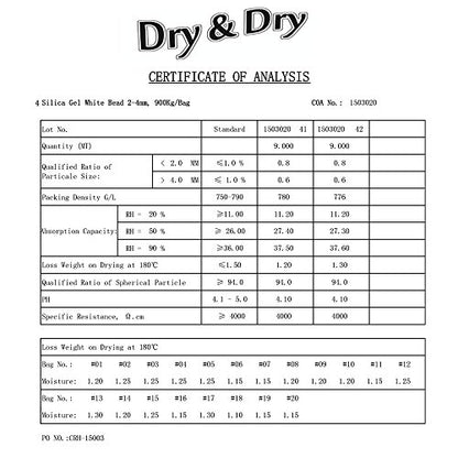 Dry & Dry 50 Gram [20 Packets] Silica Gel Packets Desiccants, Silica Packets - Rechargeable Silica Gel Packs, Desiccants Packets, Silica Gel
