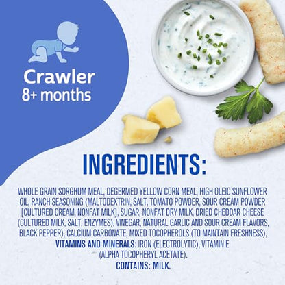 Gerber Snacks for Baby Lil Crunchies, Ranch, 1.48 Ounce (Pack of 6)
