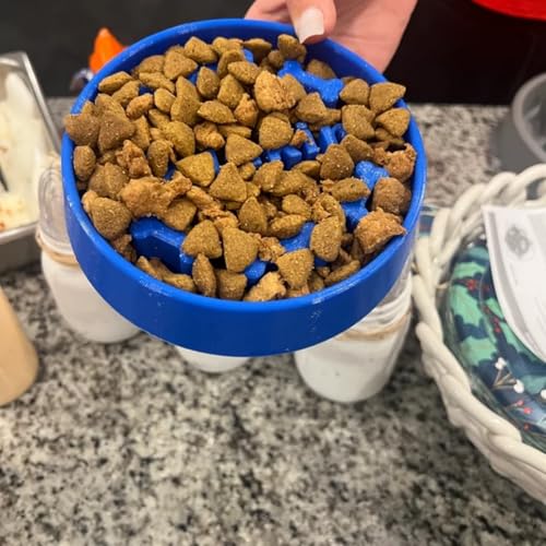 Custom Slow Feeder Dog Bowl - Personalized Dog Bowl with Name - Ideal Slow Feeder for Large and Small Breeds - Unique Design for Healthy Eating