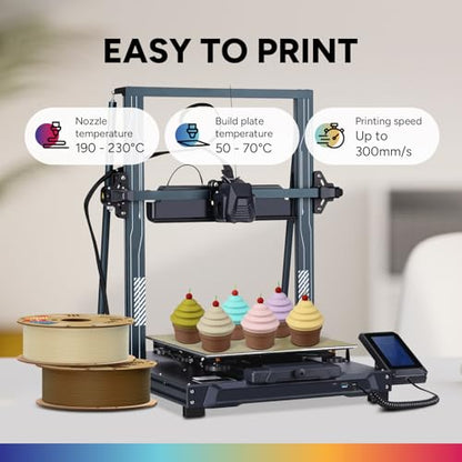 OVERTURE Matte PLA 3D Printer Filament 1.75mm, Matt Surface & Low Warping Filament 1kg Spool (2.2 lbs), Accuracy +/- 0.02 mm, Fit Most FDM Printers (Matte Skin)