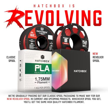 HATCHBOX 1.75mm Orange PLA 3D Printer Filament, 1 KG Spool, Dimensional Accuracy +/- 0.03 mm, 3D Printing Filament