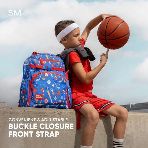 Simple Modern Medium Toddler Backpack for School Girls and Boys | Kindergarten Elementary Kids Backpack | Fletcher Collection | Kids - 15" tall | Sports Balls