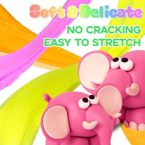 Air Dry Clay - 120 Pack Modeling Clay Kit with 3 Sculpting Tools,Safe & Non-Toxic,DIY Magic Toys Gifts for Boys,Girls,Kids - 48 Colors
