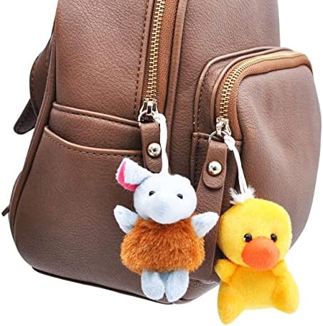 JOYIN 24 Pack Mini Animal Plush Toy Assortment (24 Units 3" Each), Animals Keychain Decoration for Kids, Small Stuffed Animal Bulk for Kids, Carnival Prizes, School Gifts, Valentine's Day Party Favors